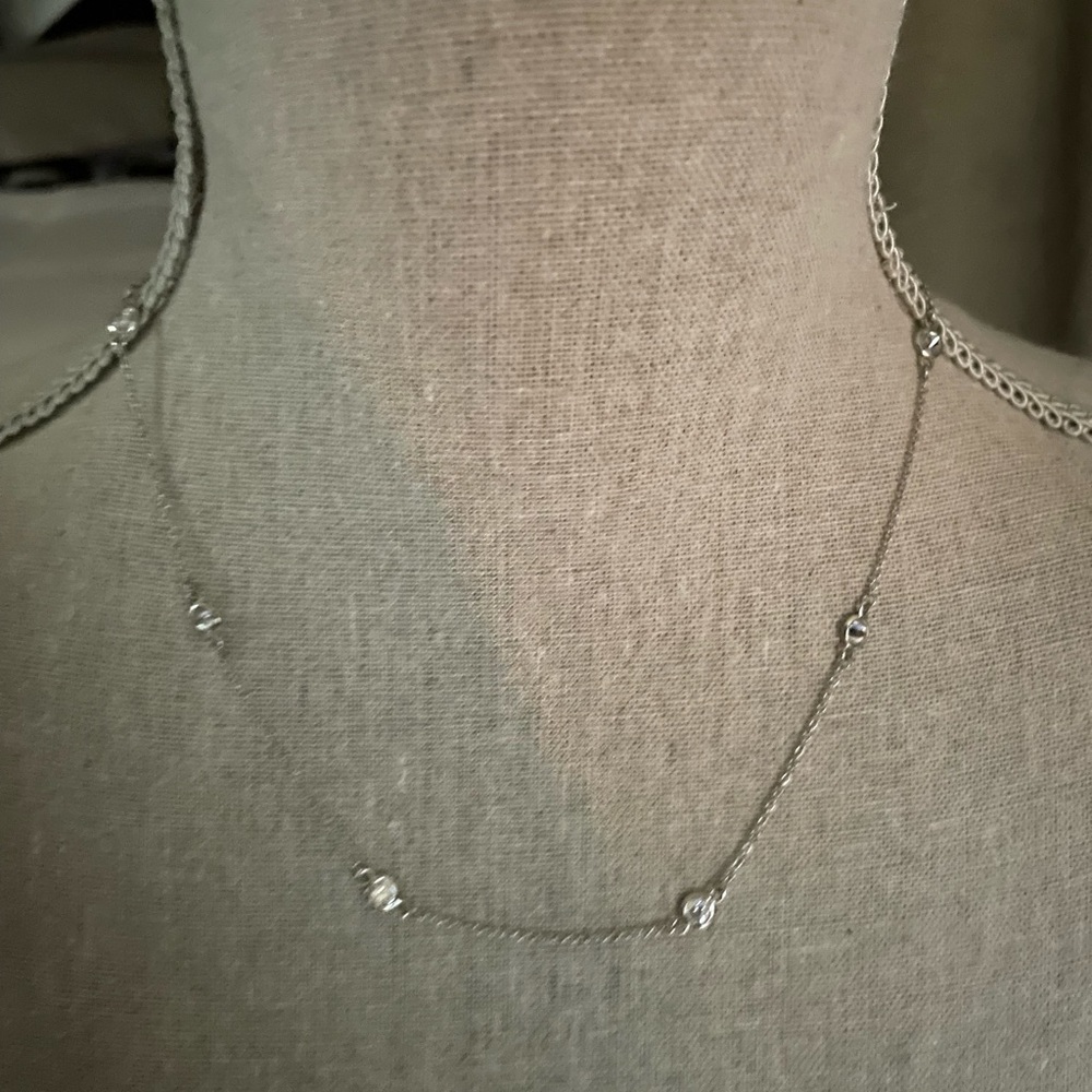 Rhinestone by the yard necklace